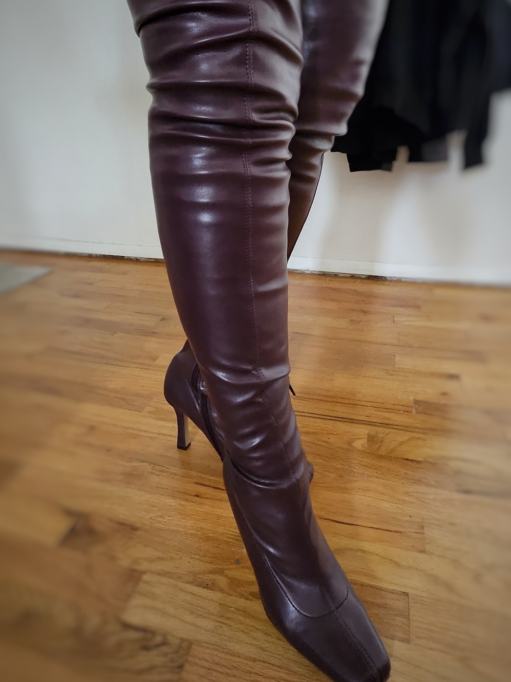Steve Madden Burgundy Over-the-Knee Thigh High Stiletto Boot OTK - Picture 4 of 14